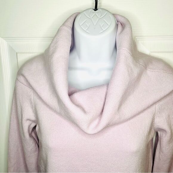 French Connection Long Sleeve Cowl Neck Sweater Closed Knit Lavendar Pink S - Picture 4 of 11